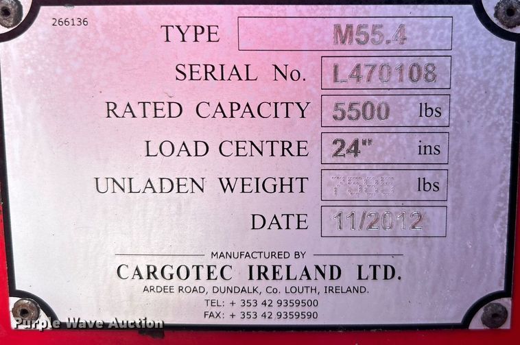 image for item KH9540 2012 Moffett M55.4  forklift