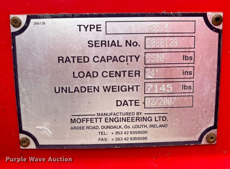 image for item KH9556 2007 Moffett M55.4  forklift