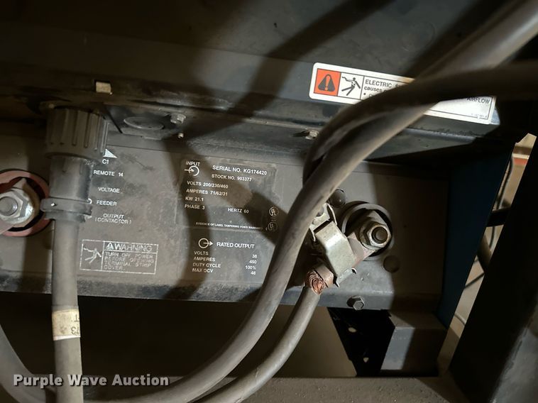 image for item KT9270 Miller Deltaweld 452  welder
