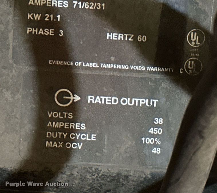 image for item KT9270 Miller Deltaweld 452  welder