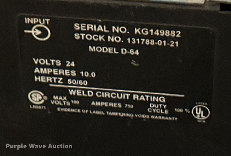 image for item KT9270 Miller Deltaweld 452  welder