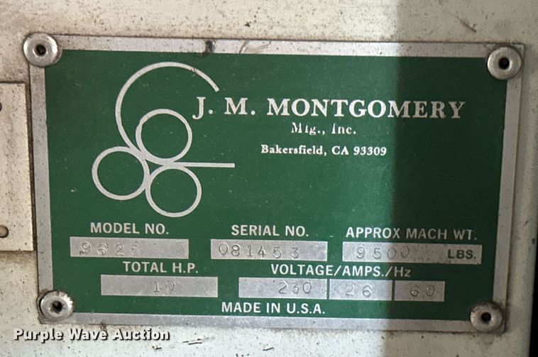 image for item KT9271 Montgomery 9625  roller