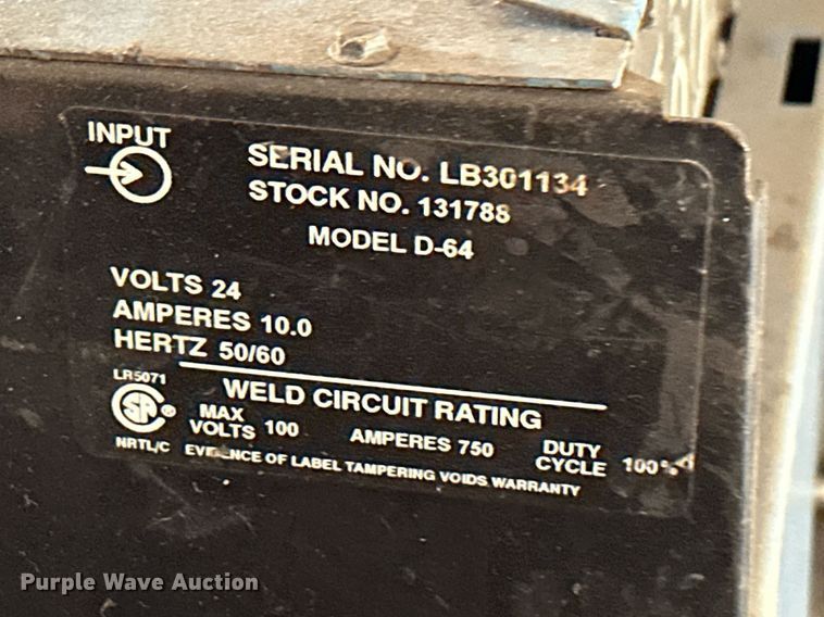 image for item KT9272 Miller Dimension 452  welder