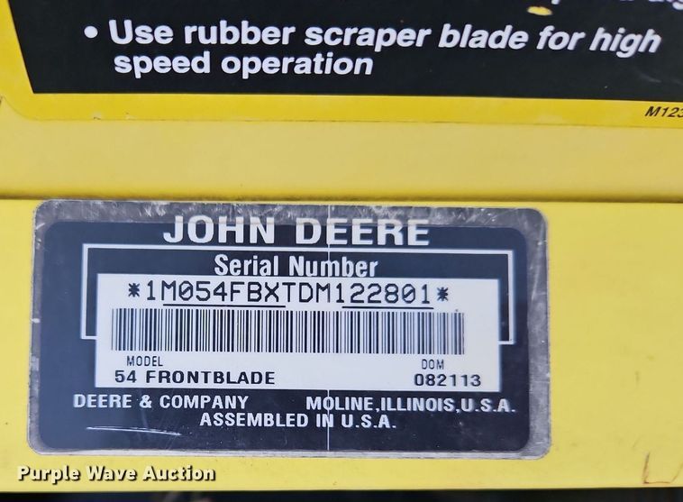 image for item LB9570 John Deere  quick hitch blade