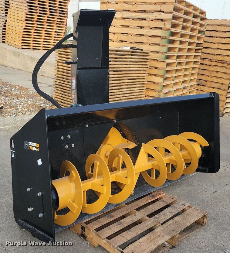 image for item LO9873 John Deere SB84H  skid steer snow blower