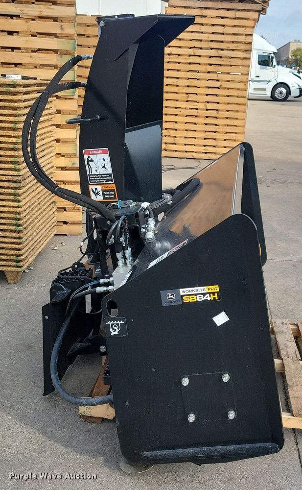 image for item LO9873 John Deere SB84H  skid steer snow blower