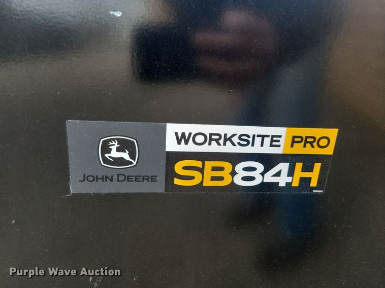 image for item LO9873 John Deere SB84H  skid steer snow blower