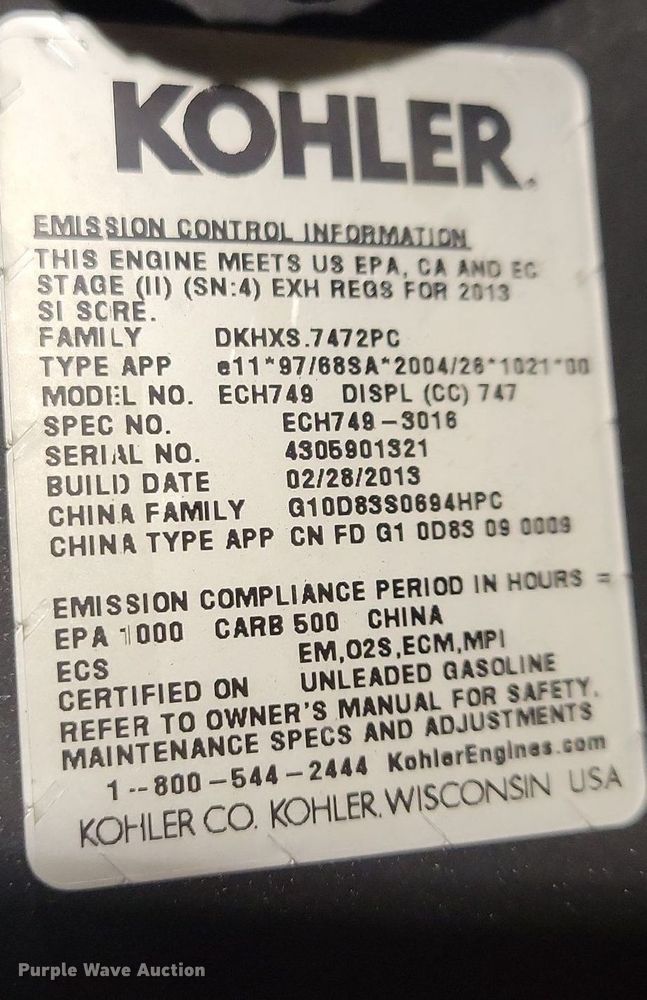 image for item LO9876 2013 Scag Turf Tiger  ZTR lawn mower