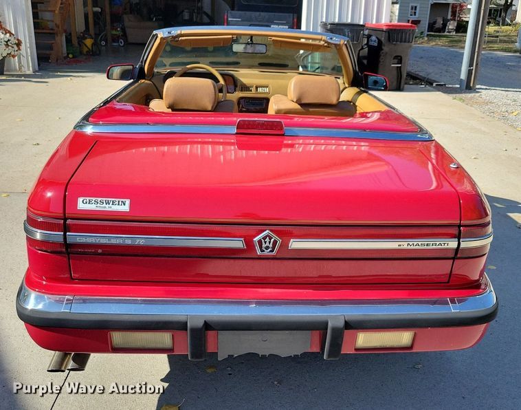 image for item LO9900 1989 Chrysler Maserati  convertible
