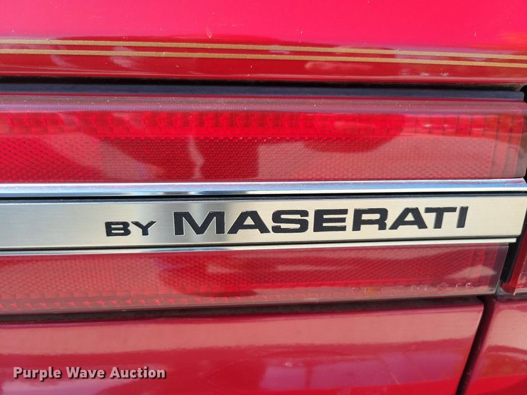 image for item LO9900 1989 Chrysler Maserati  convertible