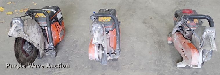 image for item LO9924 (3) 14" Husqvarna concrete saws