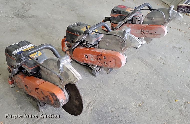 image for item LO9924 (3) 14" Husqvarna concrete saws