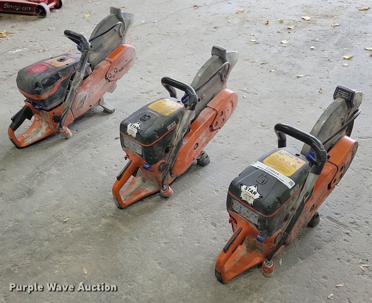 image for item LO9924 (3) 14" Husqvarna concrete saws
