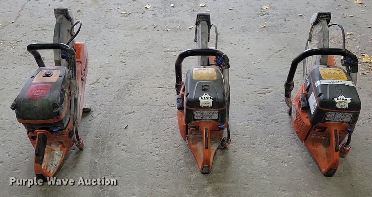 image for item LO9924 (3) 14" Husqvarna concrete saws