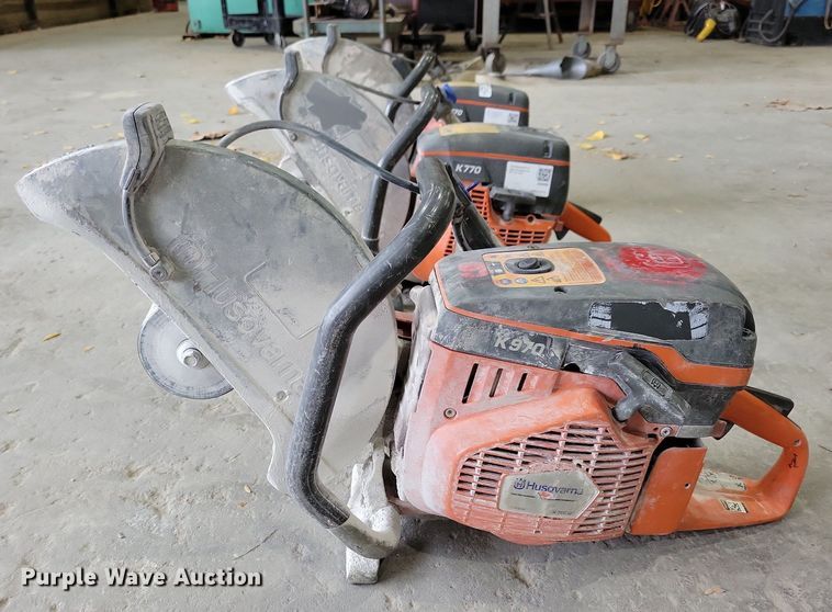 image for item LO9924 (3) 14" Husqvarna concrete saws