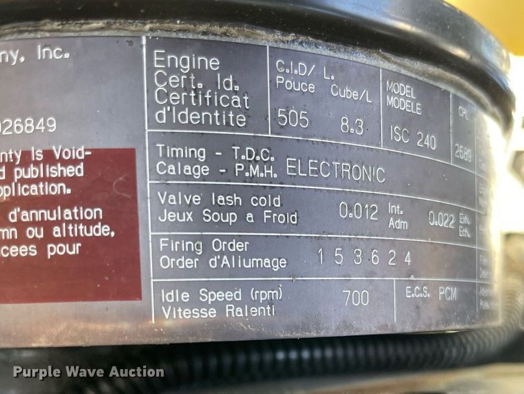 image for item LV9109 2003 Sterling Acterra  sprayer truck