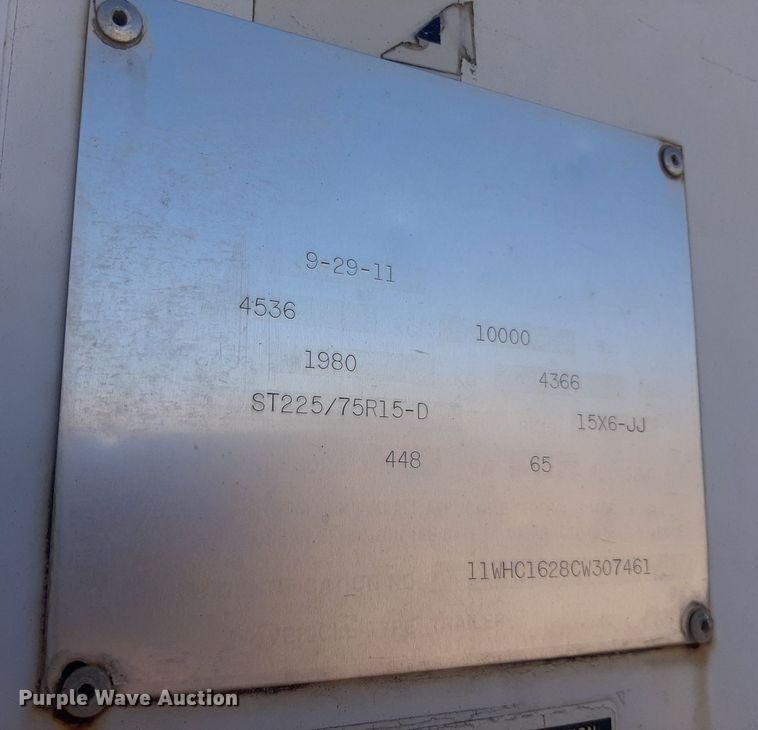 image for item LX9795 2012 W-W  enclosed cargo trailer