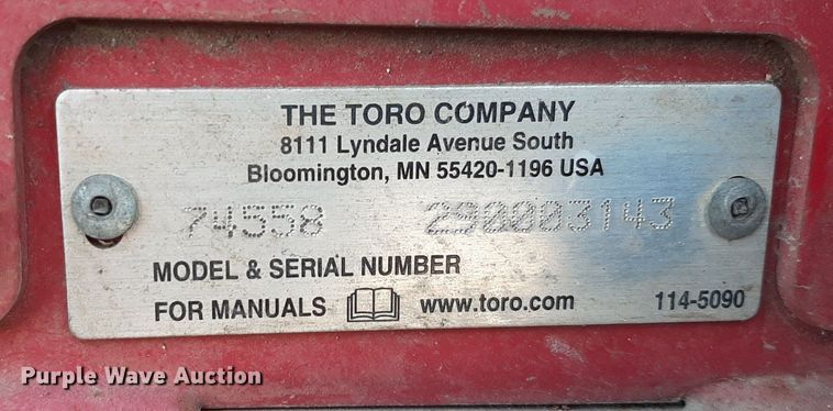 image for item LX9799 2009 Toro GrandStand 74558  ZTR lawn mower