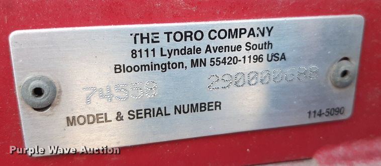 image for item LX9800 2009 Toro GrandStand 74558  ZTR lawn mower