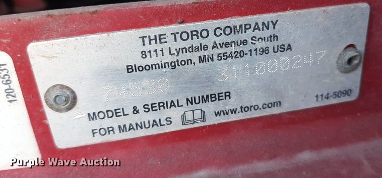 image for item LX9801 2011 Toro Grandstand 74538  ZTR lawn mower