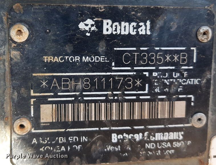 image for item LX9805 2008 Bobcat CT335  MFWD tractor