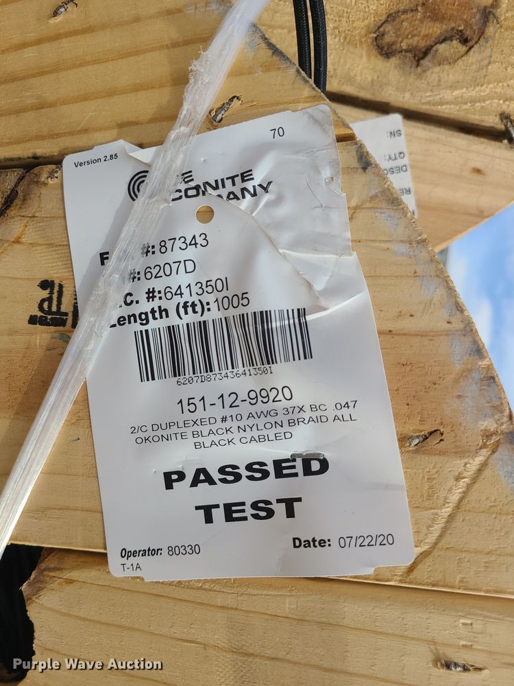 image for item MG9777 Approximately 75,000' of Okonite 10 AWG electrical wire