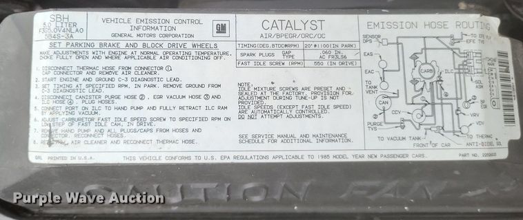 image for item MI9810 1985 Buick Riviera