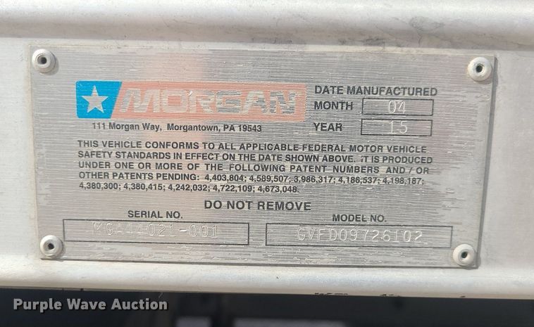 image for item MJ9456 2016 Freightliner  box truck