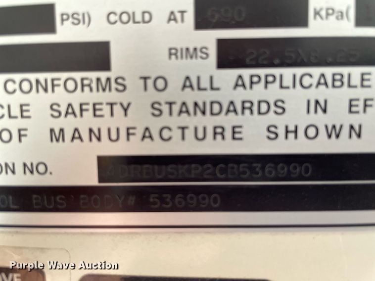 image for item NH9747 2012 IC CE  school bus