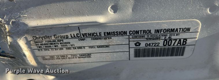 image for item NI9084 2015 Chrysler 200 