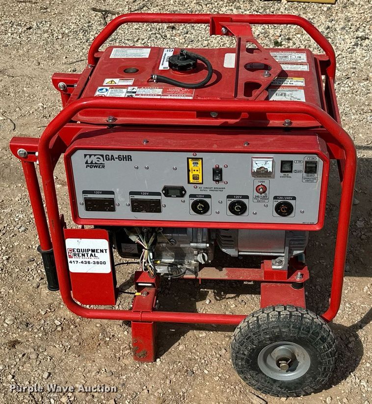 image for item NO9299 Multiquip GA-6HR  generator