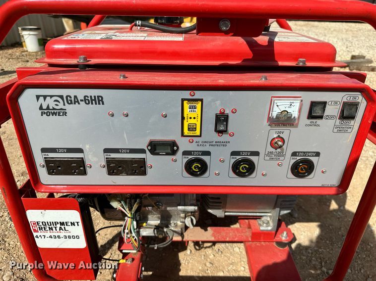 image for item NO9299 Multiquip GA-6HR  generator