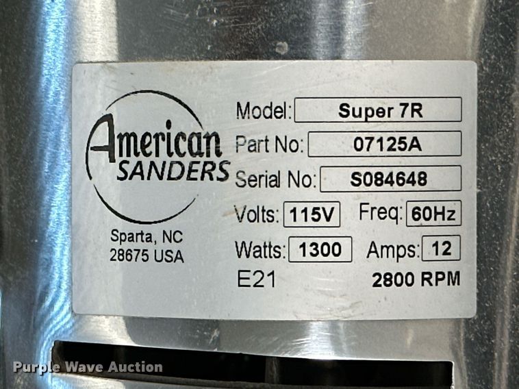 image for item NO9312 American Sander Super 7R  edger