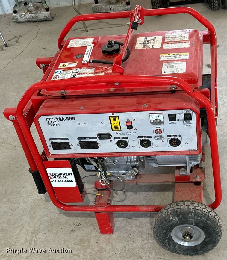 image for item NO9315 Multiquip GA-6HR  generator