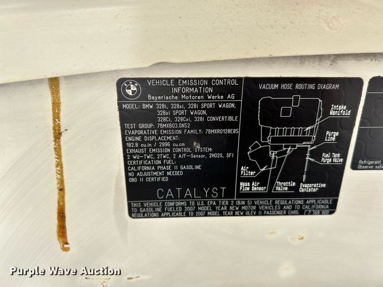 image for item NQ9914 2007 BMW 328i  convertible