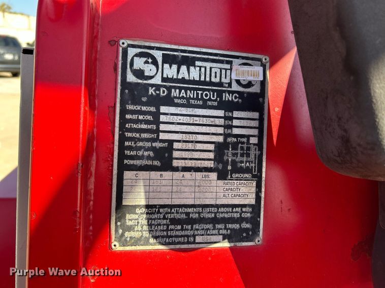 image for item NQ9952 1996 Manitou M240CP  forklift