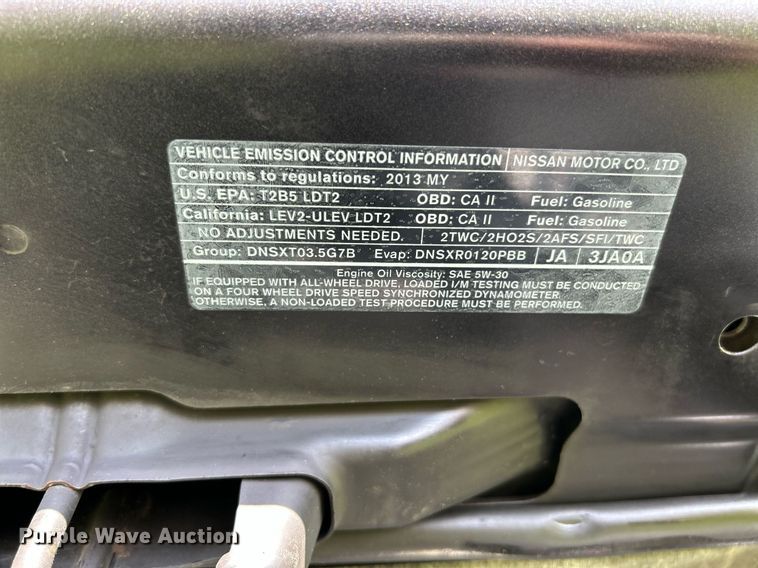 image for item NR9019 2013 Infiniti JX35  SUV