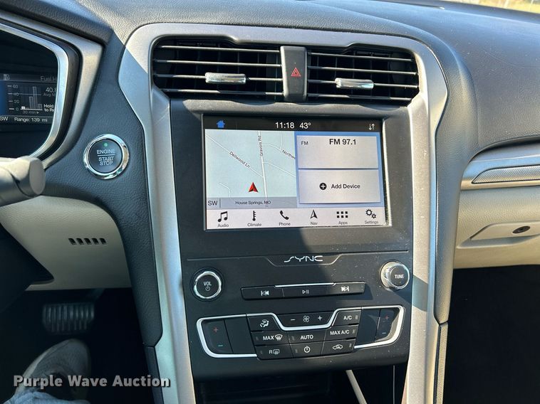 image for item NR9310 2019 Ford Fusion SE Hybrid