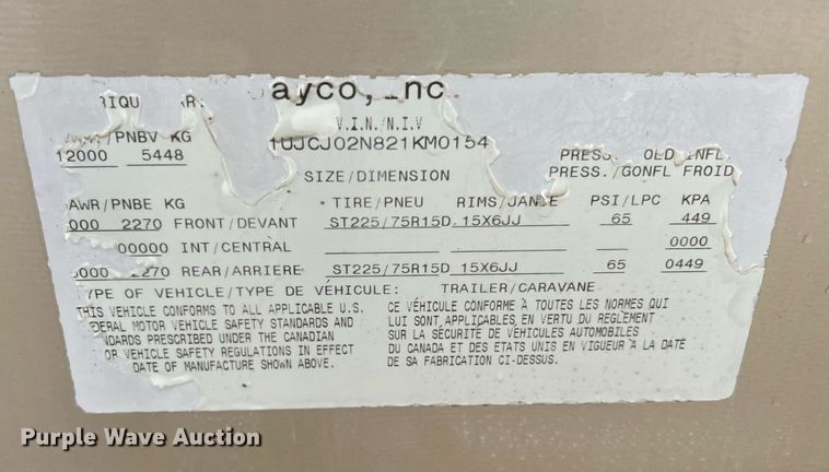 image for item OA9041 2002 Jayco Designer  camper