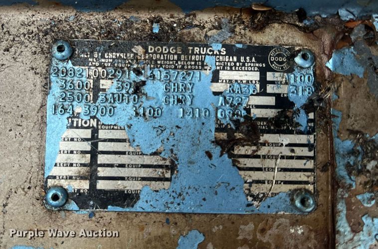 image for item OA9042 1967 Dodge A100  van