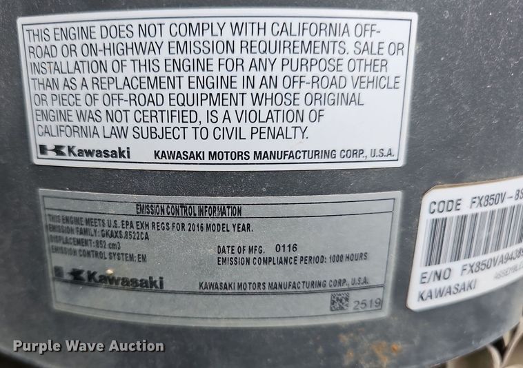 image for item OL9276 2016 John Deere Z950R  ZTR lawn mower