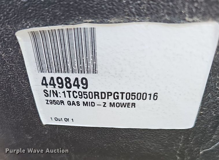 image for item OL9277 John Deere Z950R  ZTR lawn mower