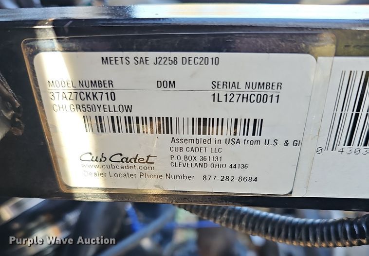 image for item OL9348 2017 Cub Cadet Challenger 550 utility vehicle