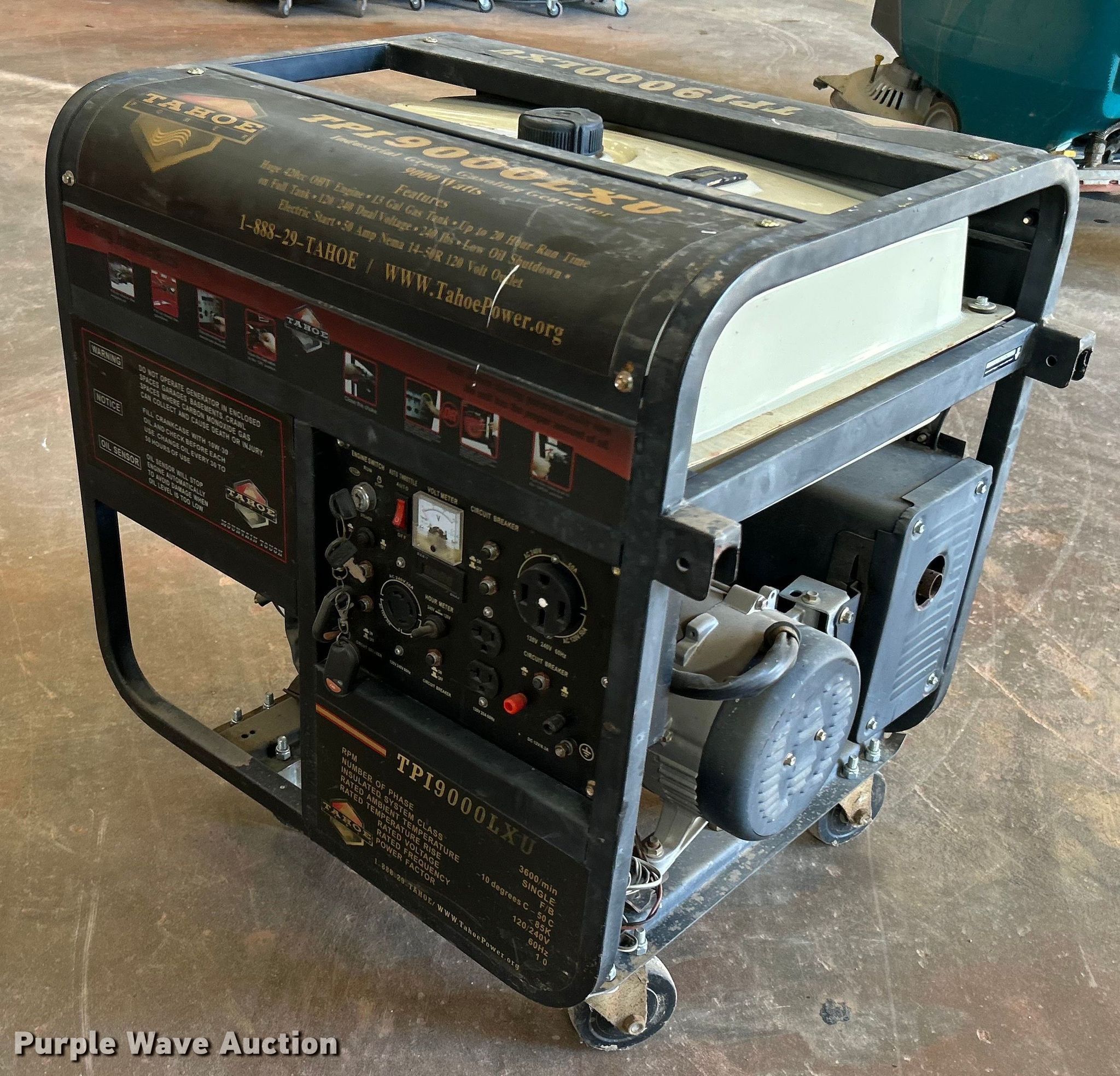 Tahoe Power TPI9000LXU generator in Tulsa, OK Item DJ6455 for sale