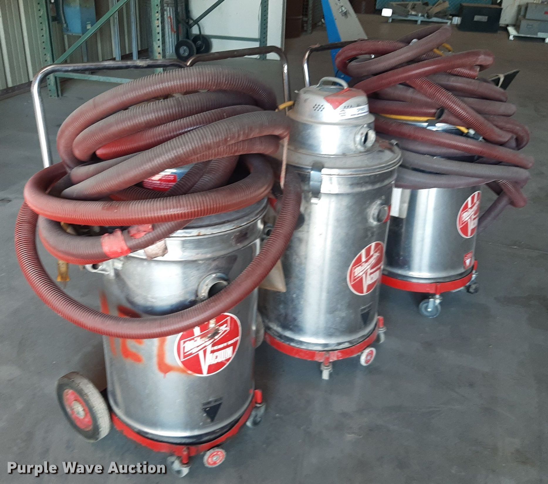 (3) Milwaukee shop vacuums in Burlington, KS Item OF9551 for sale