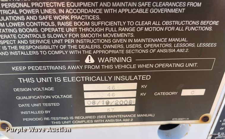 image for item DI3640 2008 Ford F550 Super Duty  bucket truck