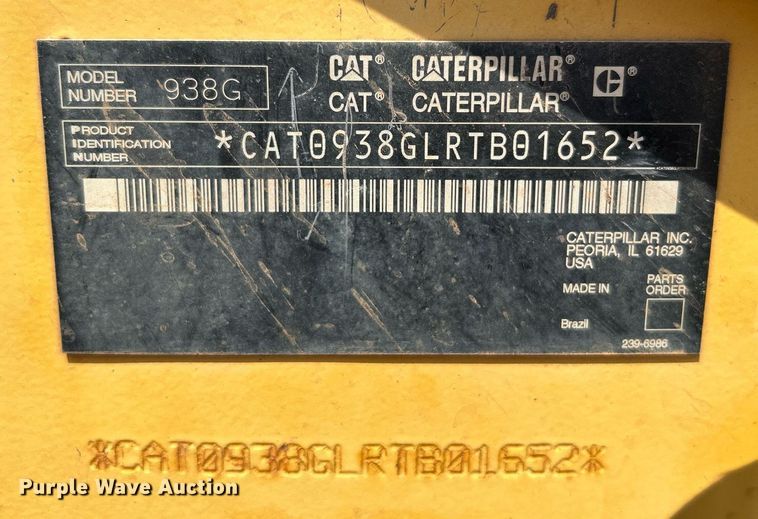 image for item DJ6270 2005 Caterpillar 938G Series 2  wheel loader