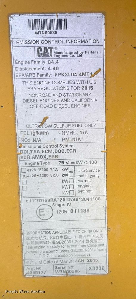 image for item DJ6369 2015 Caterpillar 420F2 IT  backhoe