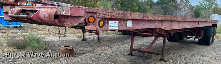 image for item DJ6391 1968 Brown  oilfield trailer