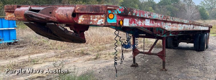 image for item DJ6392 1968 Brown  oilfield trailer